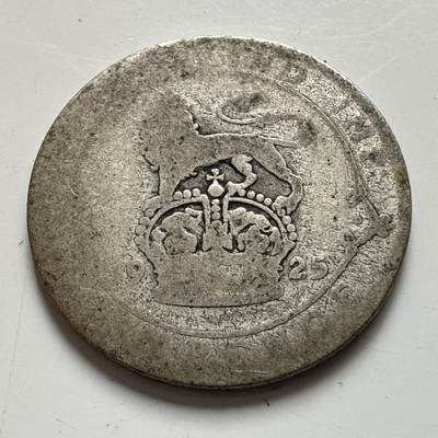 🌹外币初藏🌹🐯2026年第8场  每周二四六晚8️⃣点 接代拍 - 英国1925年6便士银币 2.8克50%银 a