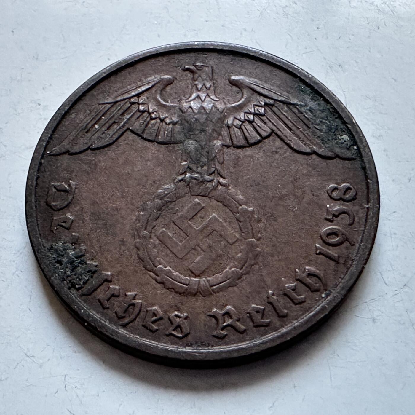 🌹外币初藏🌹🐯2026年第8场  每周二四六晚8️⃣点 接代拍 德国1938年2芬尼