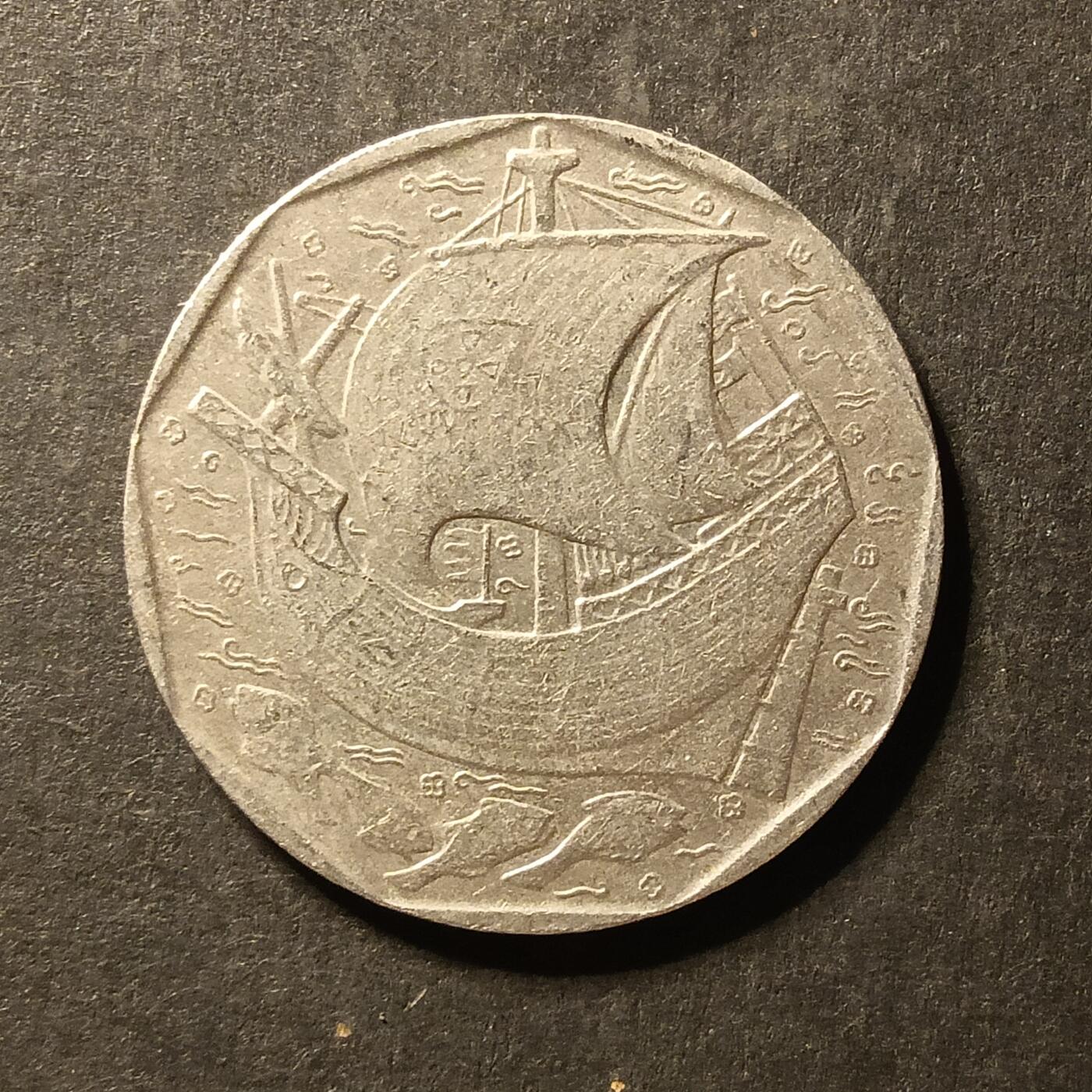 逸泉钱币2026A世界散币纸币纪念币专场A第一场 398 葡萄牙50艾斯库多硬币