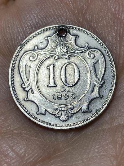 2026年第八场(总第一百七十七场）外国好品散币场(免佣金) - 打孔–奥地利帝国1895年10赫勒(奥匈帝国弗朗茨·约瑟夫一世时期)