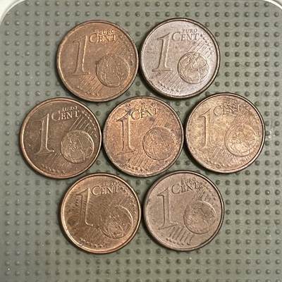 2026年第12场各国散币拍卖（总第162场）16.17两天外出，18号可以发货 - 1欧分7枚