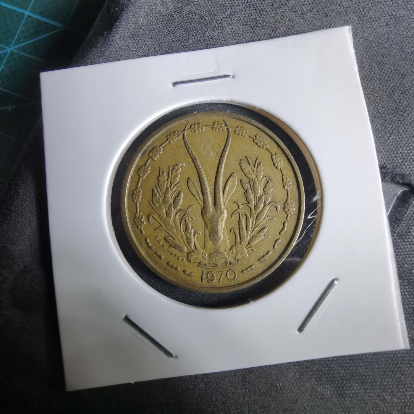 沼泽如烟--第961场 西非1970年25法郎