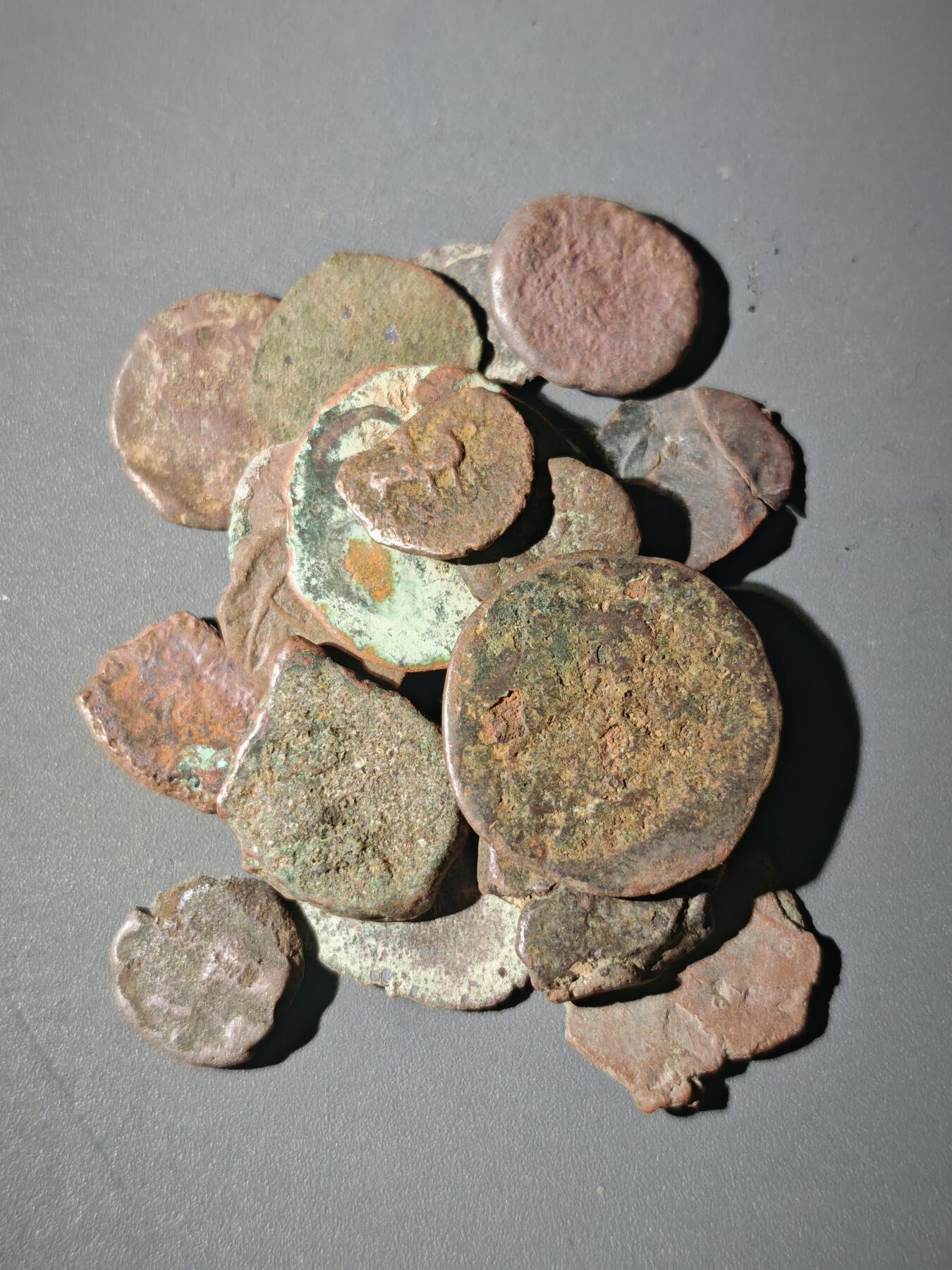 107期新疆红钱粟特钱币丝路钱币专场 C2丝路铜币一组20个