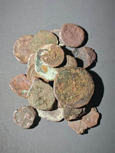 107期新疆红钱粟特钱币丝路钱币专场 - C2丝路铜币一组20个