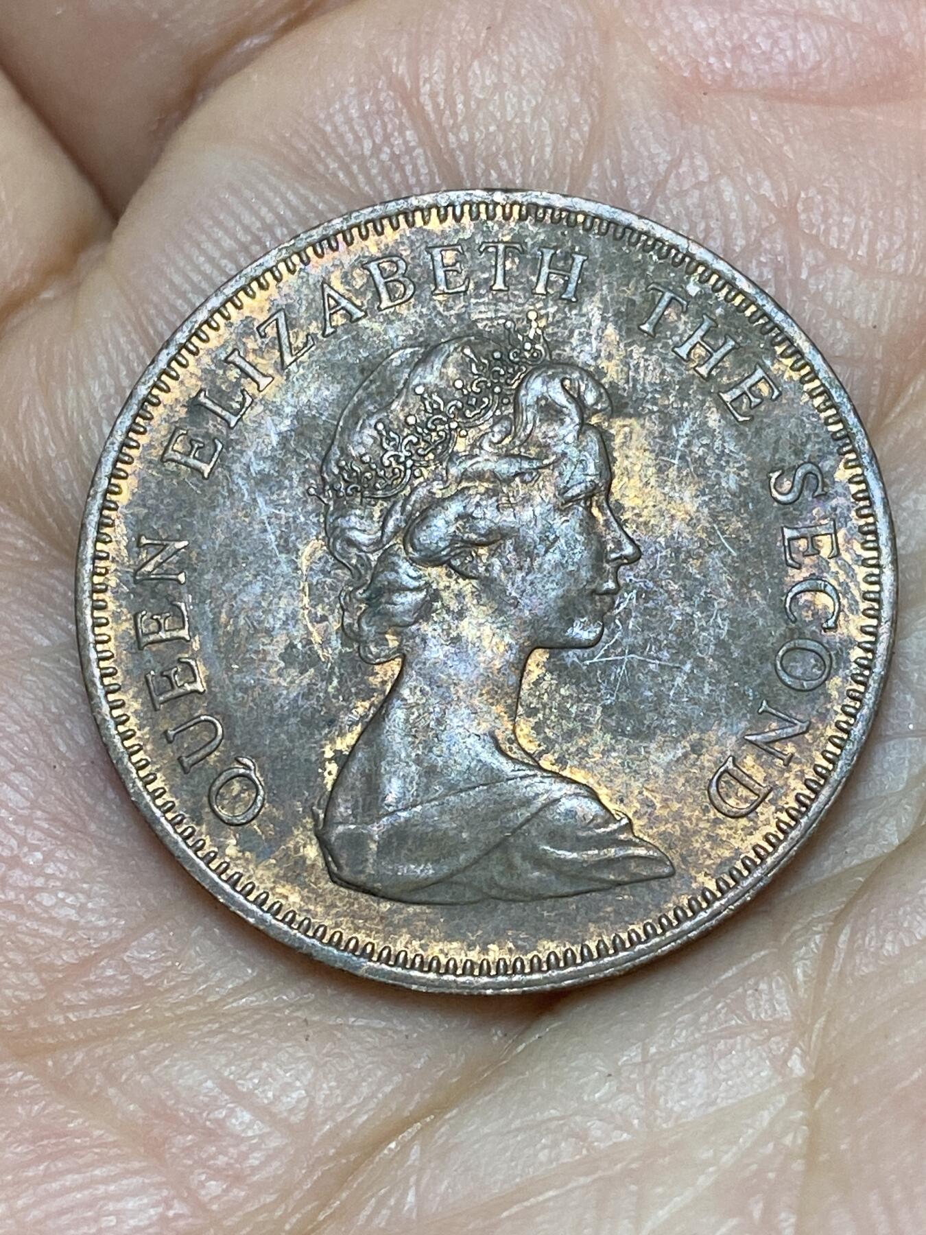 2026年第八场(总第一百七十七场）外国好品散币场(免佣金) 英属泽西岛🇯🇪1980年2新便士(伊丽莎白二世中年花冠，十进制第一套关门年)