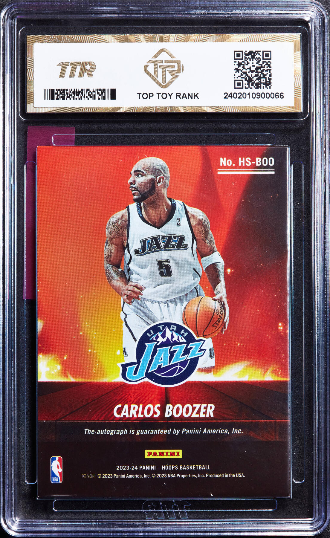 【俄甄集藏】“万象更新、马呈祥瑞”迎新春俄甄精品场-2026年(047)01-21 星期三 晚 19:30 全场包邮 卡片-Panini NBA美国篮球明星卡洛斯·布泽尔，TTR 9.0，2023年贴签