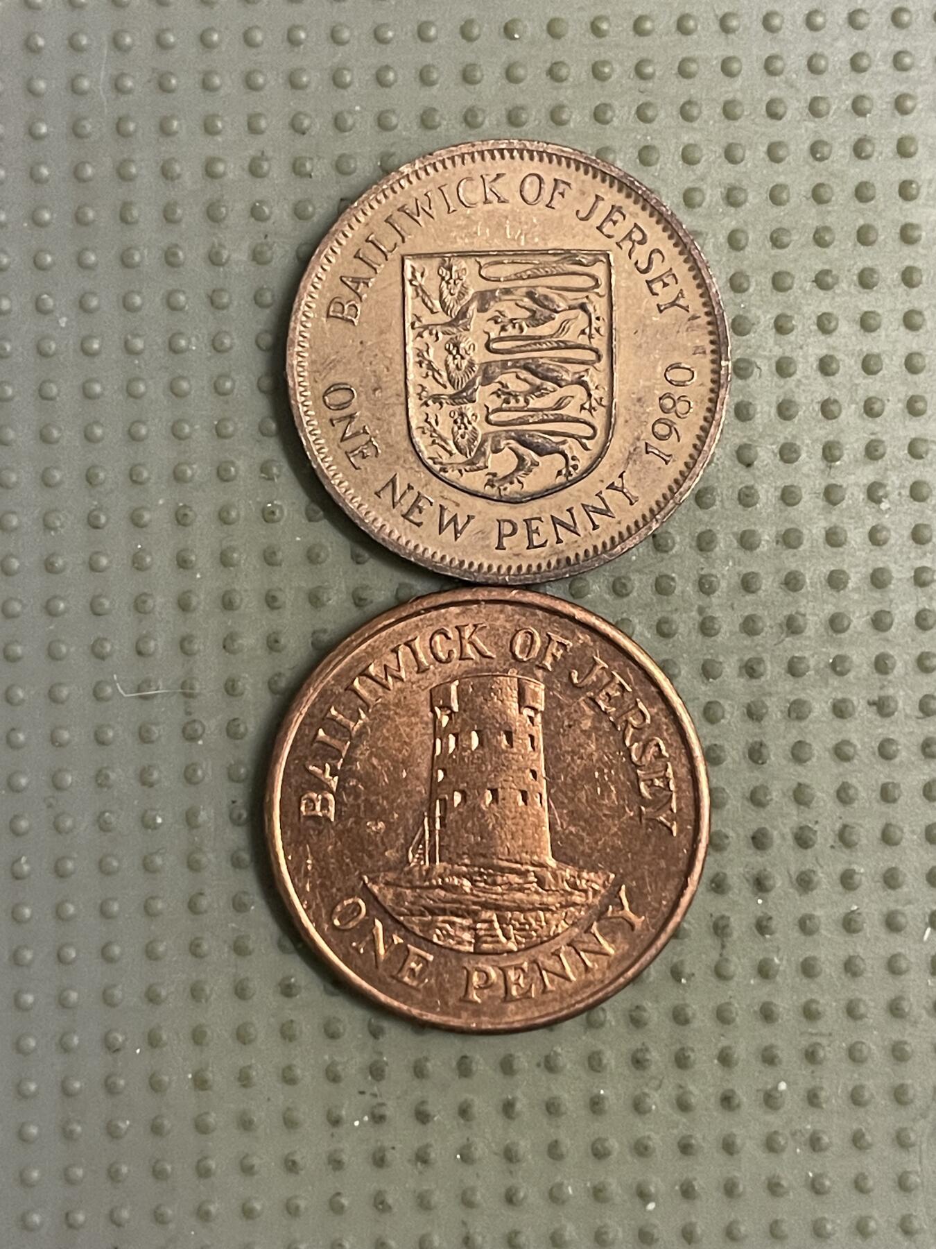 2026年第12场各国散币拍卖（总第162场）16.17两天外出，18号可以发货 泽西岛1便士2枚