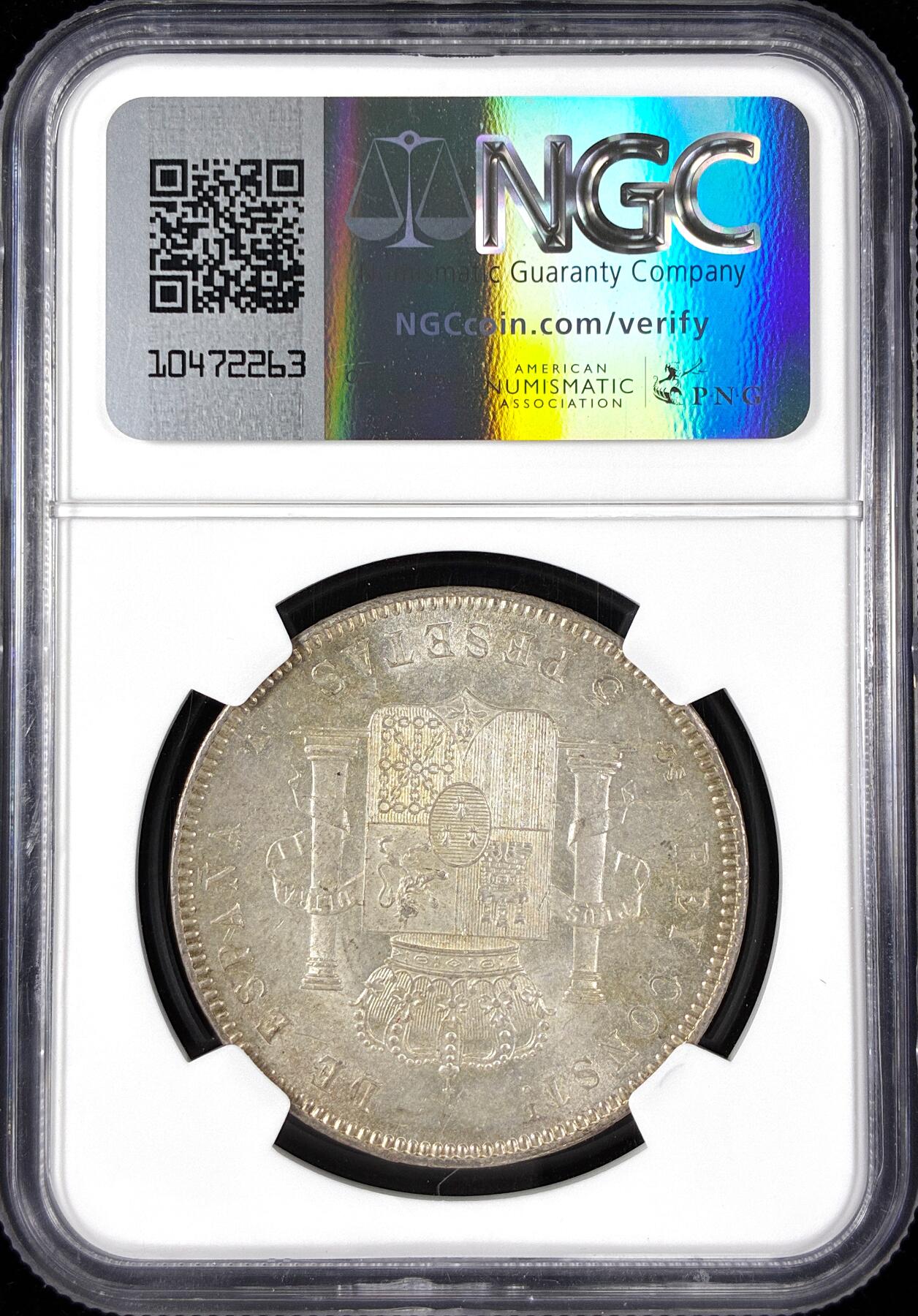 【雨安】【直播拍卖】【第0124期-评级币章】2026-01-17 周六 19:30 [评级欧洲] Spain 西班牙 5比塞塔 1898年 阿方索十三世  NGC-MS63