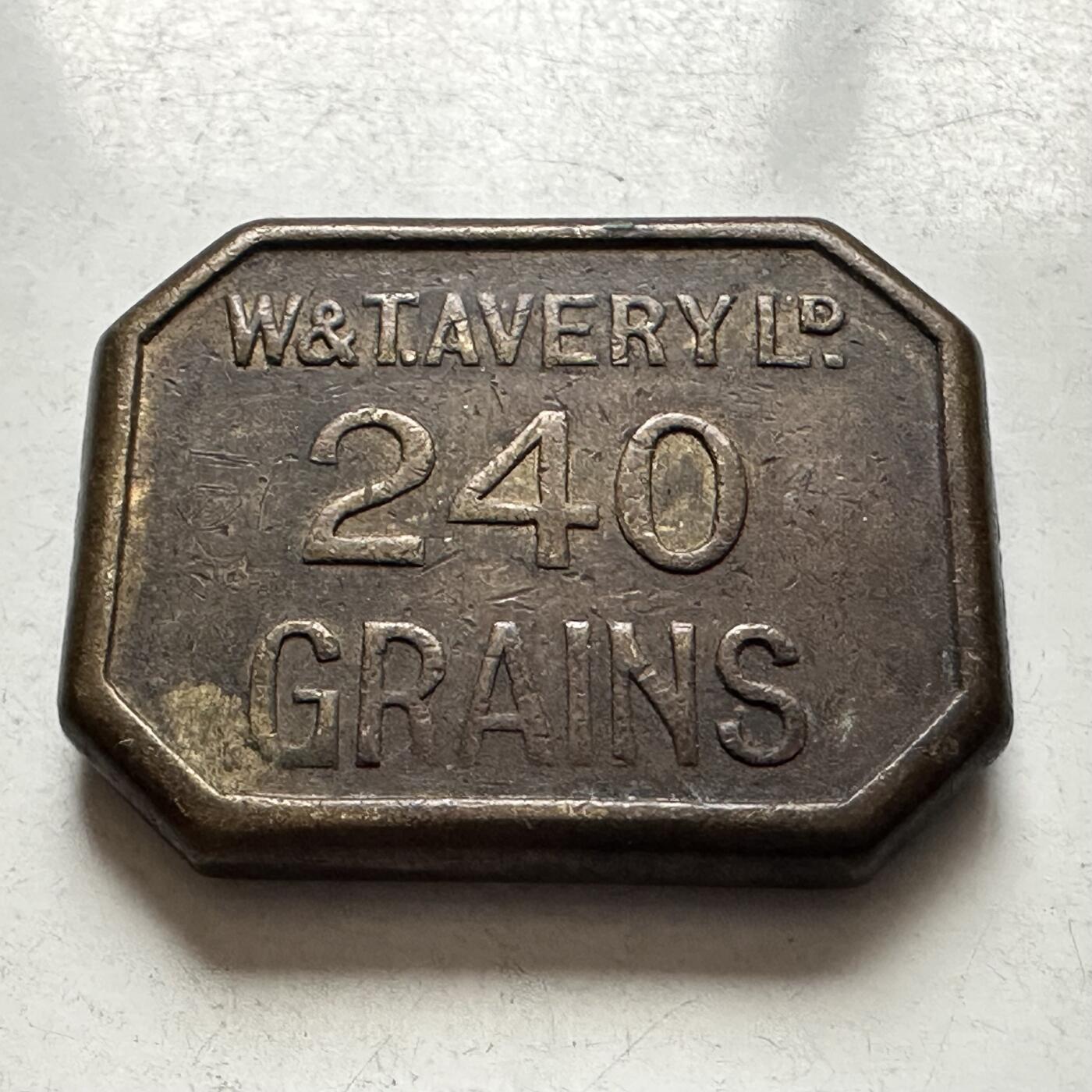 🌹外币初藏🌹🐯2026年第8场  每周二四六晚8️⃣点 接代拍 英国老式校准砝码 240格令 与一几尼金币等重 15.55克