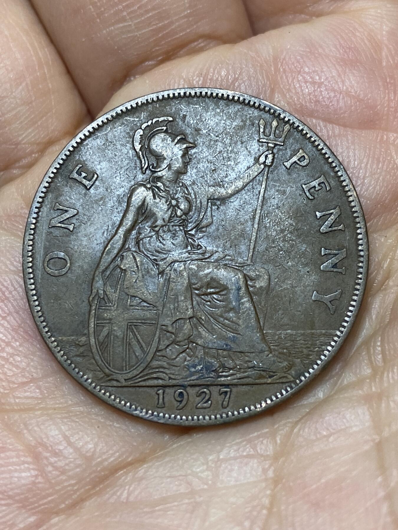 2026年第八场(总第一百七十七场）外国好品散币场(免佣金) 英国🇬🇧1927年1便士(乔治五世第二版，关门年仅发行2年)