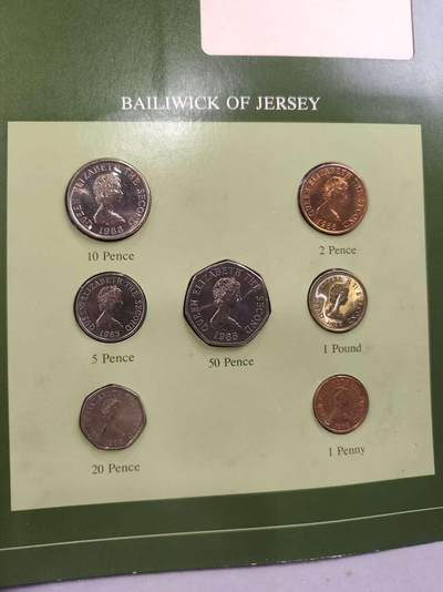 G&W世界散币，银币处理专场（第43场） - 富兰克林-泽西岛7枚套