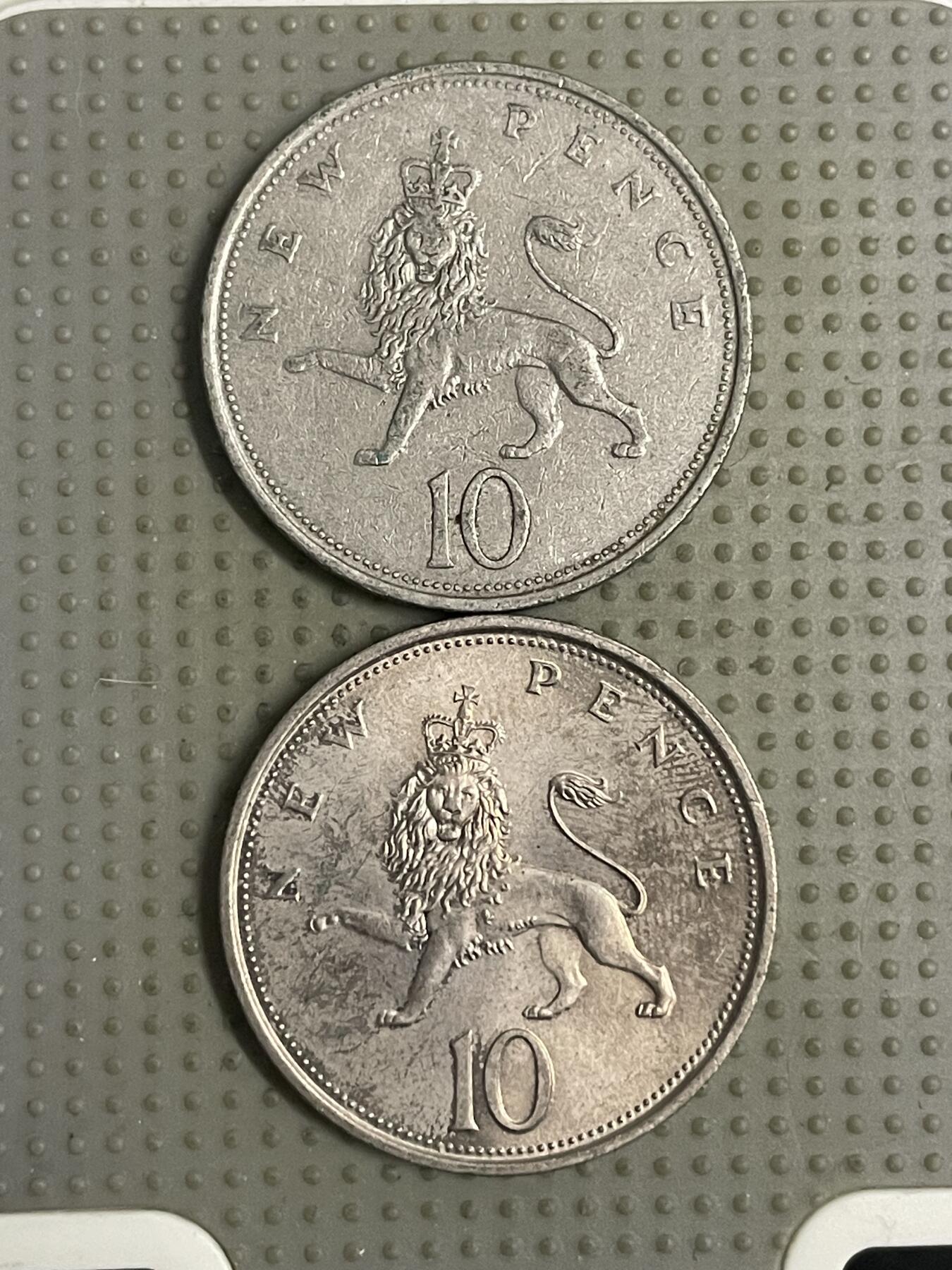 2026年第12场各国散币拍卖（总第162场）16.17两天外出，18号可以发货 英国10便士大版2枚