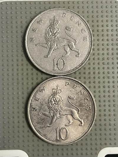 2026年第12场各国散币拍卖（总第162场）16.17两天外出，18号可以发货 - 英国10便士大版2枚