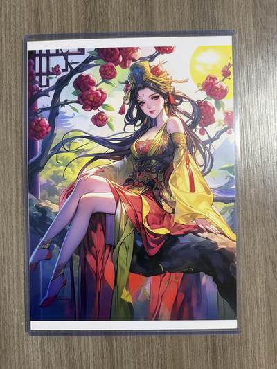 阳大大卡牌拍卖第94期（持续收拍品，周六晚上九点截拍，进群福利早知道） - 【A4亲签卡】卡卡有趣 十二花神 潘淑