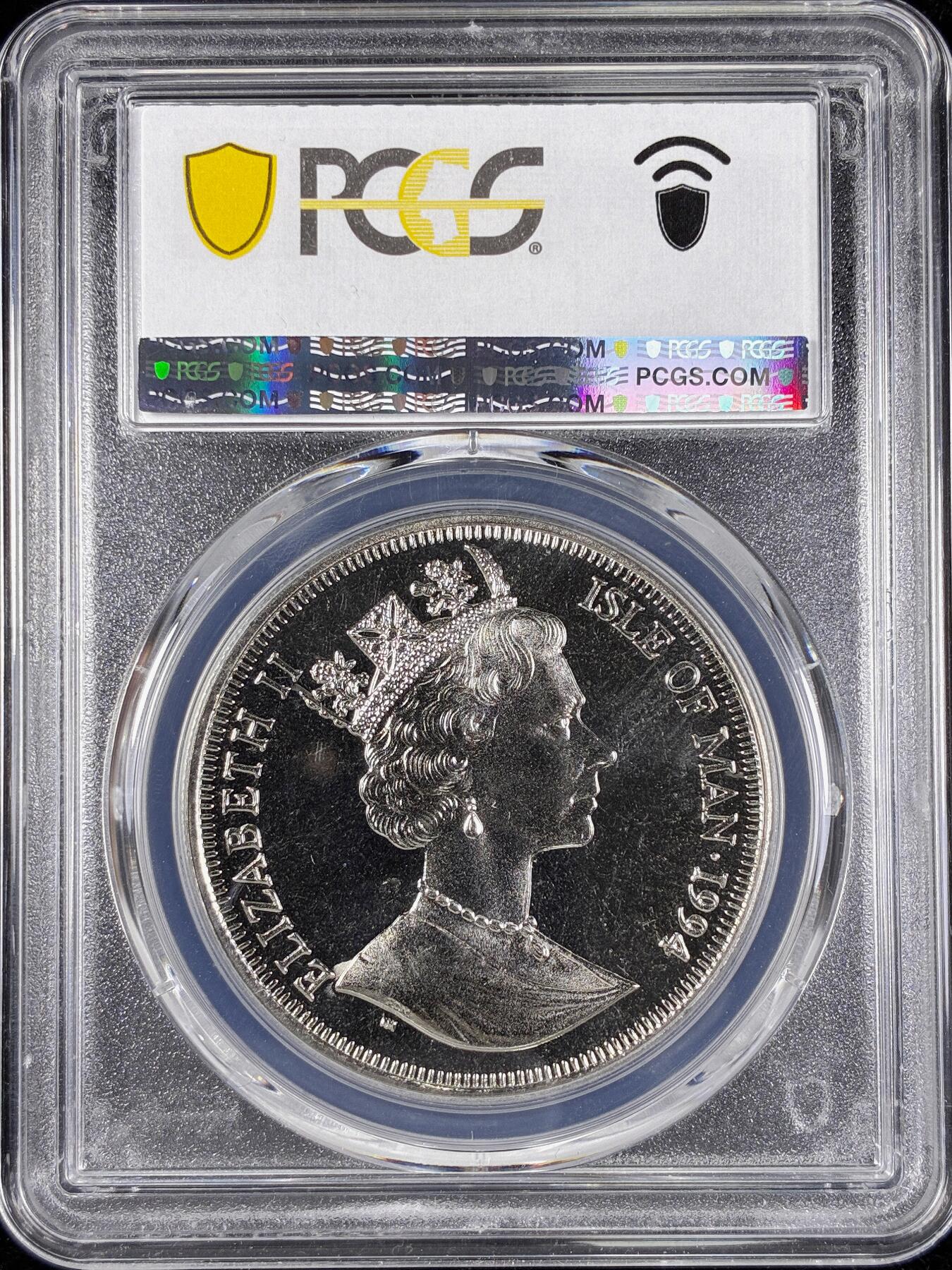 【雨安】【直播拍卖】【第0124期-评级币章】2026-01-17 周六 19:30 [评级现代] Isle of Man 马恩岛 1克朗 1994年 布拉德利将军  PCGS-MS66