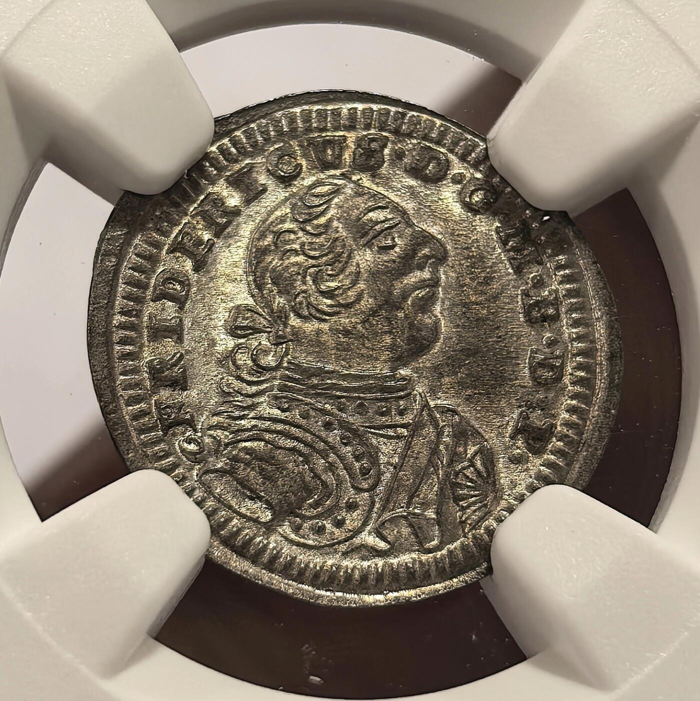博洋堂世界钱币拍卖第157期（全场包邮） NGC UNC 德国勃兰登堡-拜罗伊特1751年1克鲁泽银币