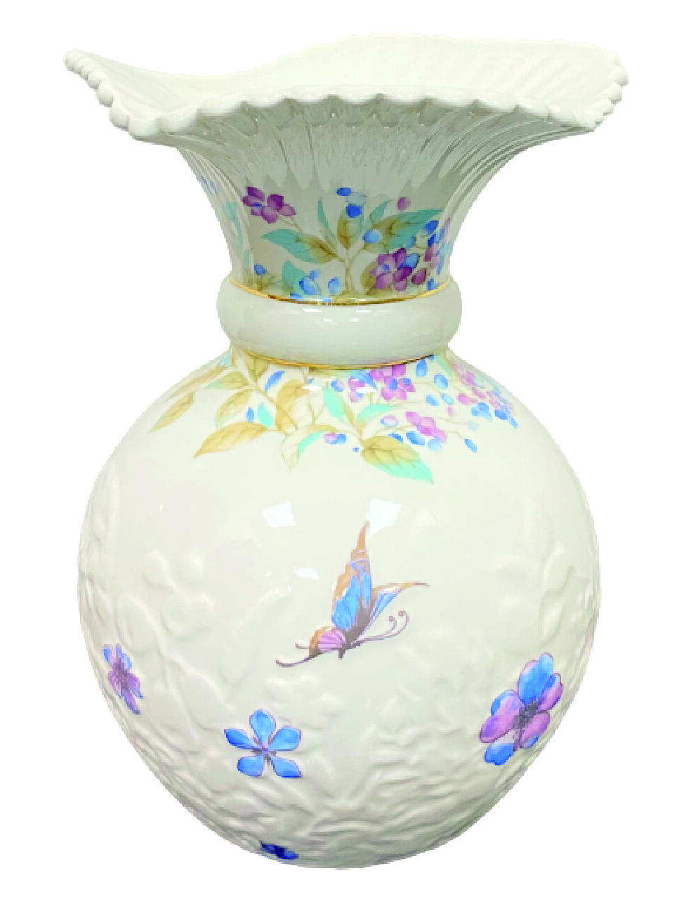 上海拍卖行2025年秋季古董珍玩拍卖会 ANNA PHOEBE(安娜)缤纷蝶舞系列花瓶(H:20cm,全新,原装盒)