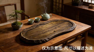 零元拍： NO.60 满纹满金丝雨滴纹 金丝楠 茶盘，尺寸约435/180/厚39MM，2.6公斤满果香，满金丝满水波，未上漆上蜡 - 零元拍： NO.60 满纹满金丝雨滴纹 金丝楠 茶盘，尺寸约435/180/厚39MM，2.6公斤满果香，满金丝满水波，未上漆上蜡