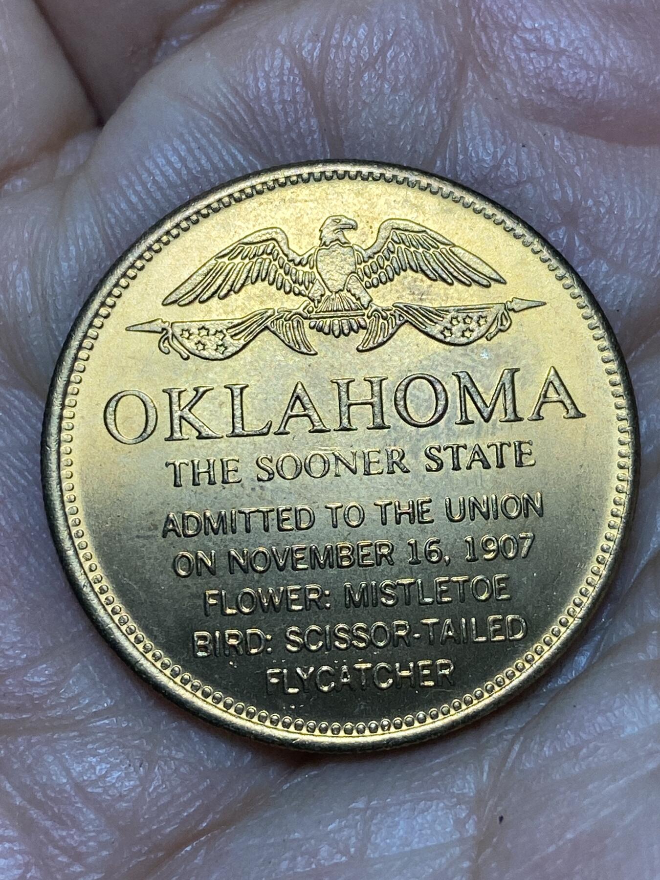 2026年第八场(总第一百七十七场）外国好品散币场(免佣金) 美国🇺🇸俄克拉荷马州纪念章