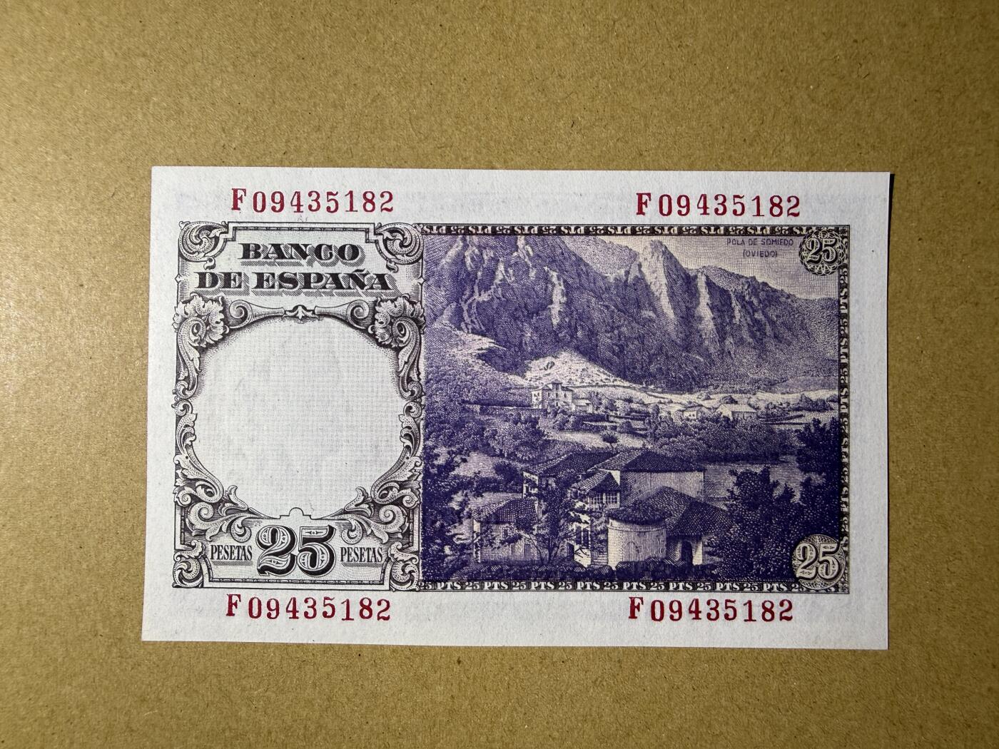 《艾美收藏》第229期-1.18周日外币荟萃 西班牙25比塞塔 UNC 1946年老版本