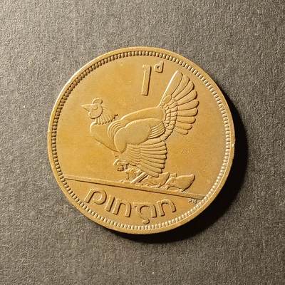 逸泉钱币2026A第世界钱币纪念币专场A第三场A401-701 - 441 爱尔兰母鸡一便士铜币