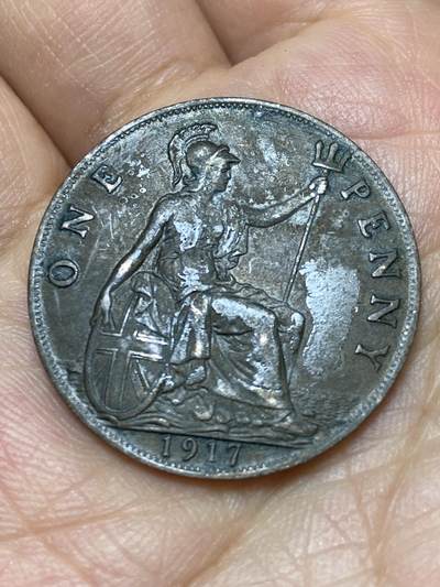 2026年第八场(总第一百七十七场）外国好品散币场(免佣金) - 英国🇬🇧1917年1便士(乔治五世第一版)