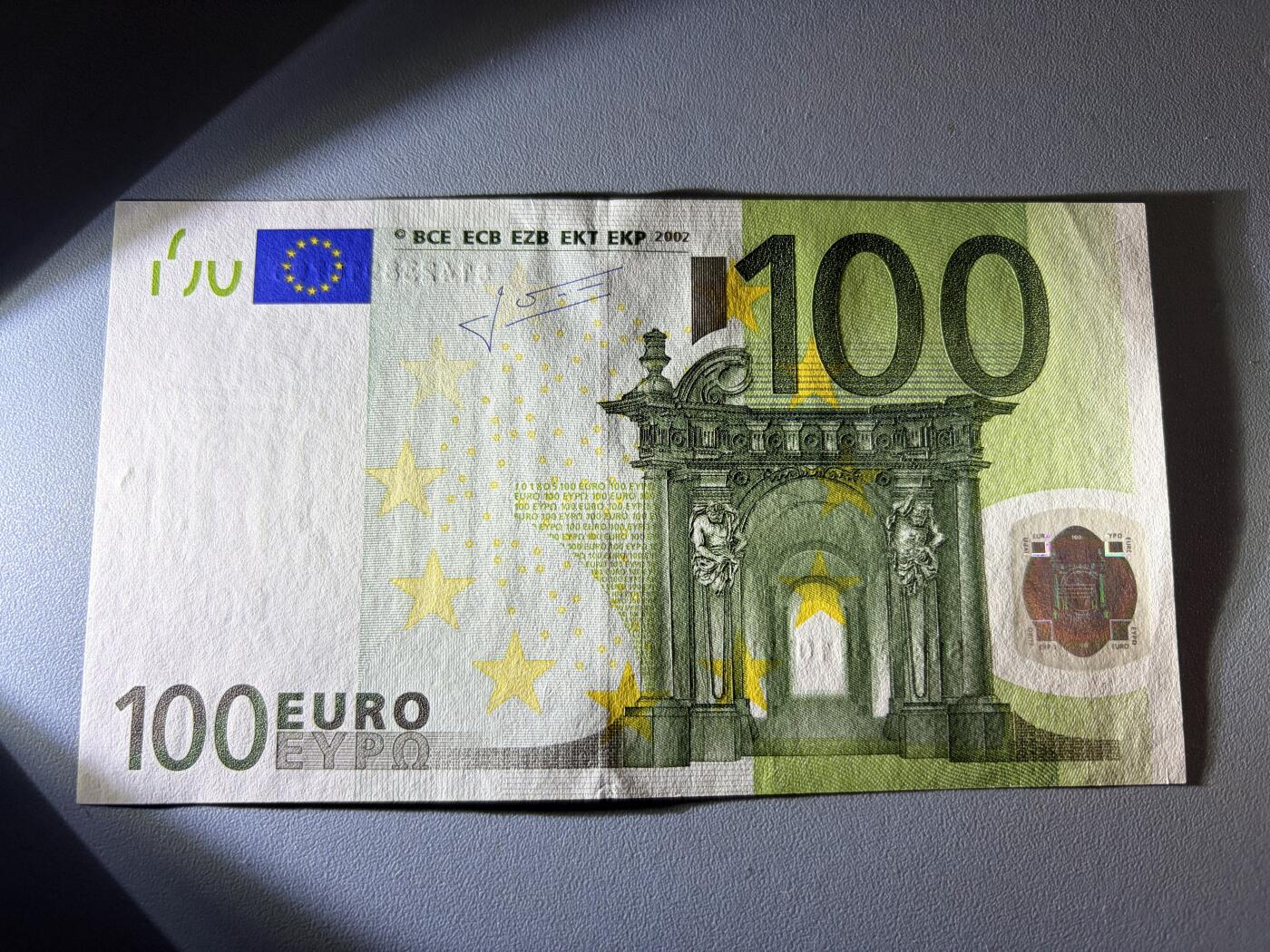 咖啡豆•收藏 2026年Jan_21th世界各国纸币拍卖 欧洲地区 2002年 意大利二签 100欧元 全新UNC 外国纸币 尾0798