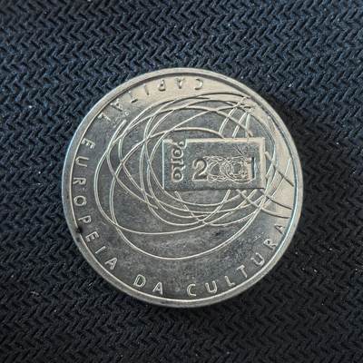 道一币馆币章第一百六十三场 - 葡萄牙2001年文化之都波尔图500埃斯库多银币  14g 500s