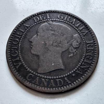 🌹外币初藏🌹🐯2026年第8场  每周二四六晚8️⃣点 接代拍 - 加拿大1859年一分