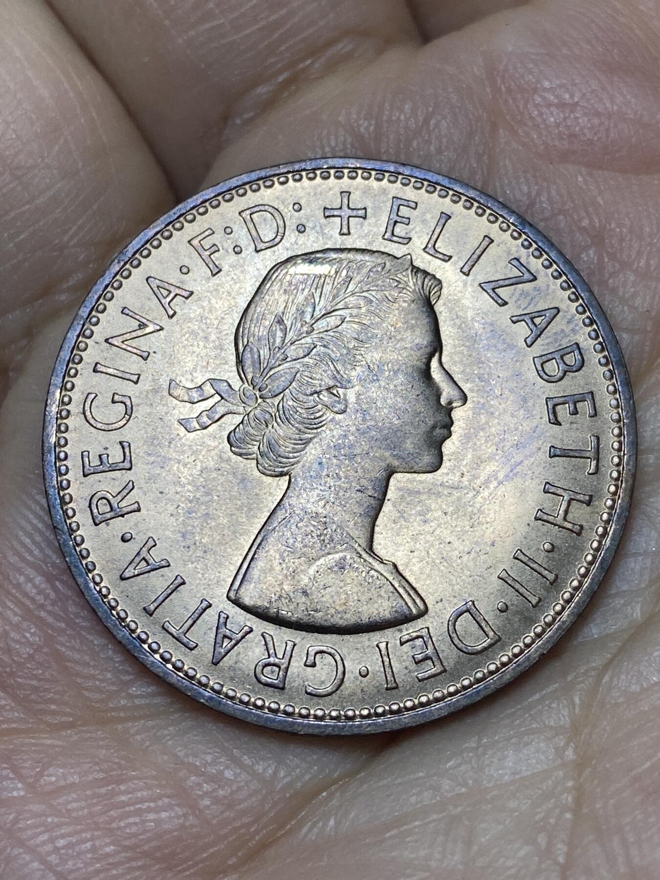 2026年第八场(总第一百七十七场）外国好品散币场(免佣金) 英国🇬🇧1965年1便士(伊丽莎白二世青年桂冠第二版)