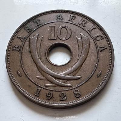 🌹外币初藏🌹🐯2026年第8场  每周二四六晚8️⃣点 接代拍 - 英属东非1928年10分 b