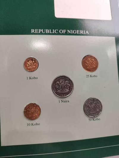 G&W世界散币，银币处理专场（第43场） - 富兰克林-尼日利亚5枚套