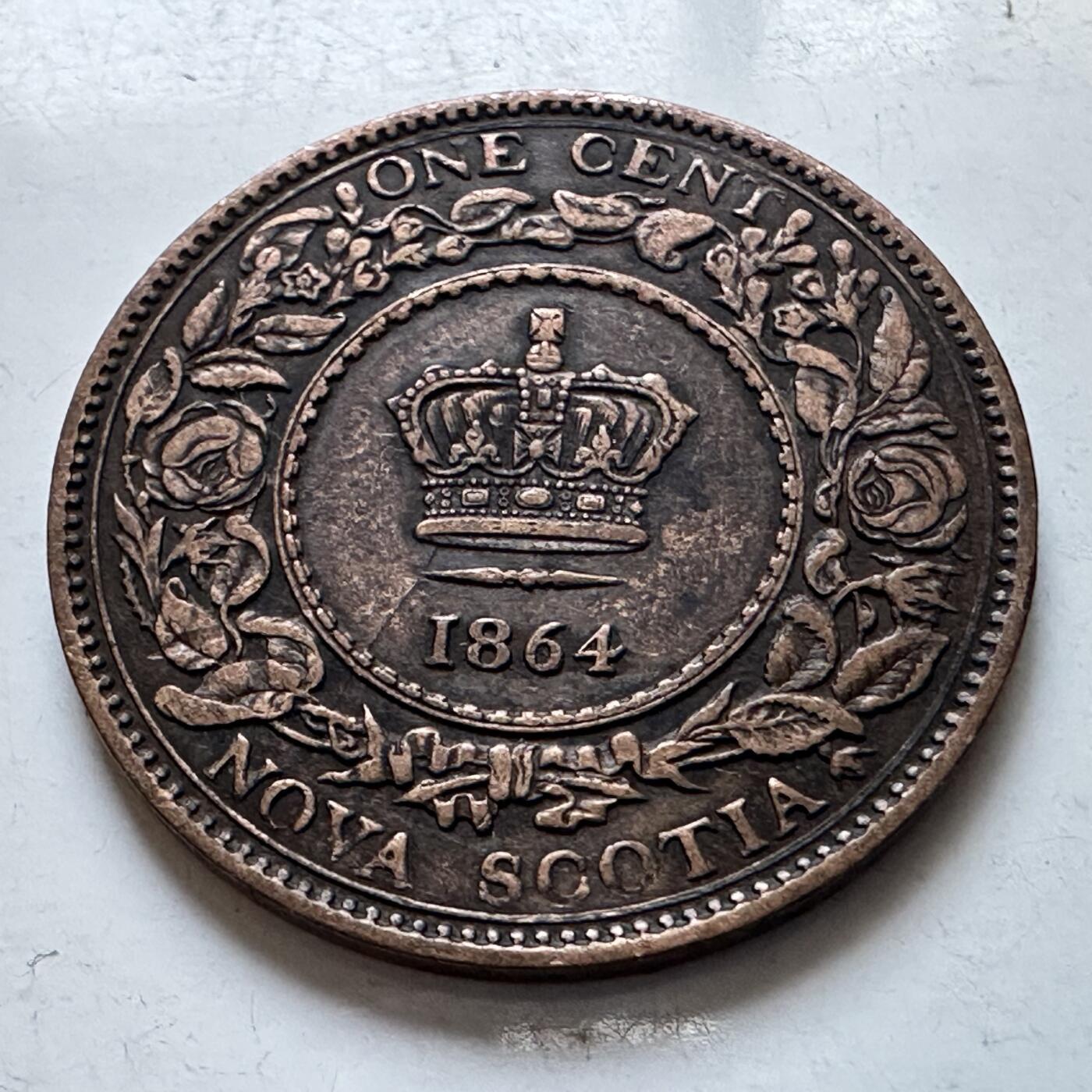 🌹外币初藏🌹🐯2026年第8场  每周二四六晚8️⃣点 接代拍 加拿大新斯科舍1864年1分铜币