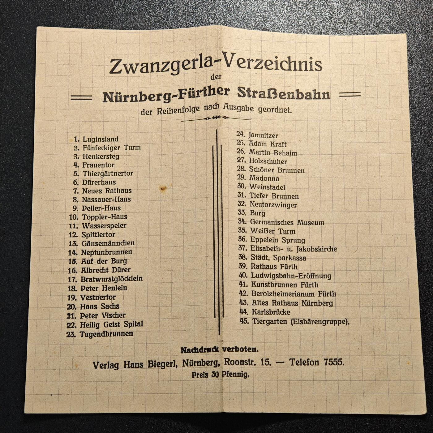 【德藏】世界币章拍卖第162期（拍品征集中~欢迎藏友联系） 48枚一组 1921年 德国纽伦堡电车代用币铝币 整套 45枚全
