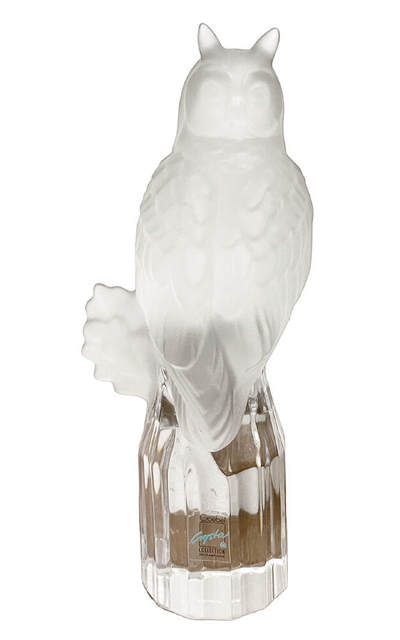 上海拍卖行2025年秋季古董珍玩拍卖会 - 德国Goebel品牌"猫头鹰"磨砂水晶摆件