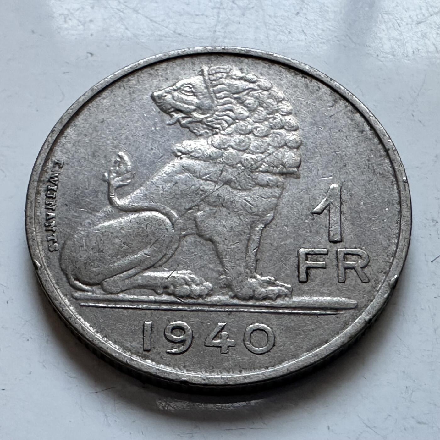 🌹外币初藏🌹🐯2026年第8场  每周二四六晚8️⃣点 接代拍 比利时1940年一法郎