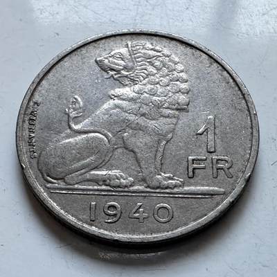 🌹外币初藏🌹🐯2026年第8场  每周二四六晚8️⃣点 接代拍 - 比利时1940年一法郎