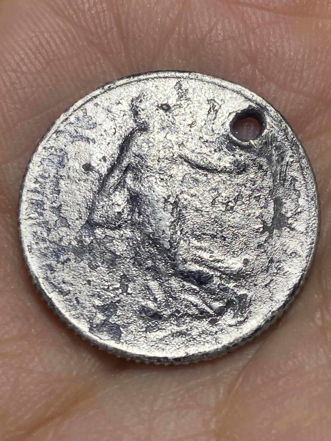 2026年第八场(总第一百七十七场）外国好品散币场(免佣金) 打孔腐蚀差品–法兰西第三共和国1919年1法郎银币