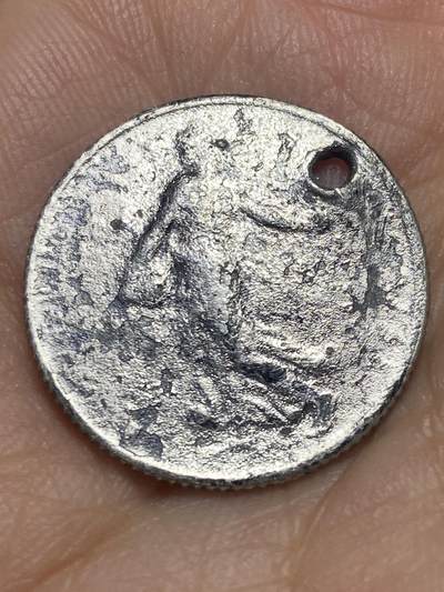 2026年第八场(总第一百七十七场）外国好品散币场(免佣金) - 打孔腐蚀差品–法兰西第三共和国1919年1法郎银币