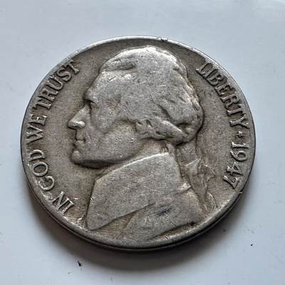 🌹外币初藏🌹🐯2026年第8场  每周二四六晚8️⃣点 接代拍 - 美国1947年五美分