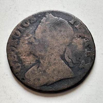 🌹外币初藏🌹🐯2026年第8场  每周二四六晚8️⃣点 接代拍 - 英国17XX年乔治二世半便士