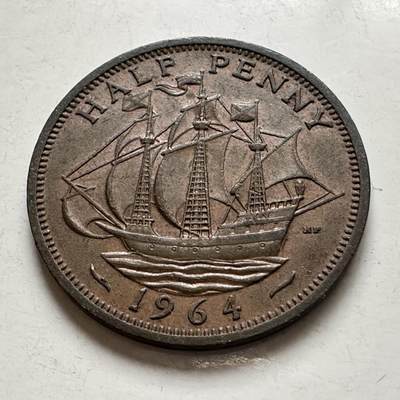 🌹外币初藏🌹🐯2026年第8场  每周二四六晚8️⃣点 接代拍 - 英国1964年半便士