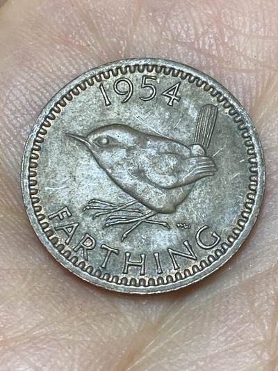 2026年第八场(总第一百七十七场）外国好品散币场(免佣金) - 英国🇬🇧1954年1法新(伊丽莎白二世青年桂冠第二版，首发年仅发行3年)