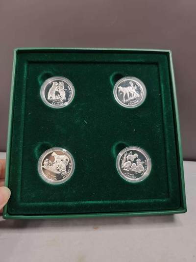 G&W世界散币，银币处理专场（第43场） - 加拿大1996年50分  珍惜动物4枚  银币