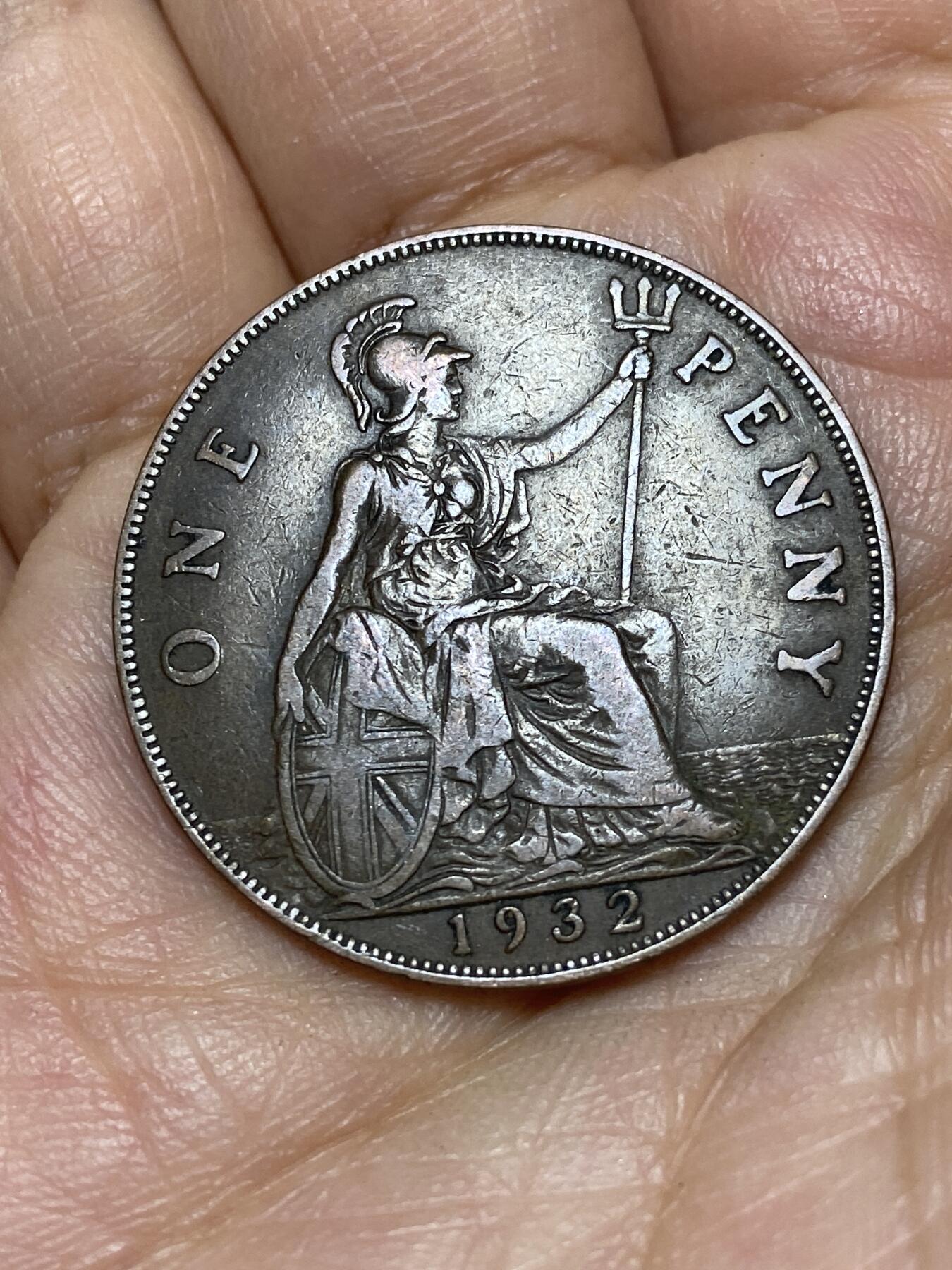 2026年第八场(总第一百七十七场）外国好品散币场(免佣金) 英国🇬🇧1932年1便士(乔治五世第三版)