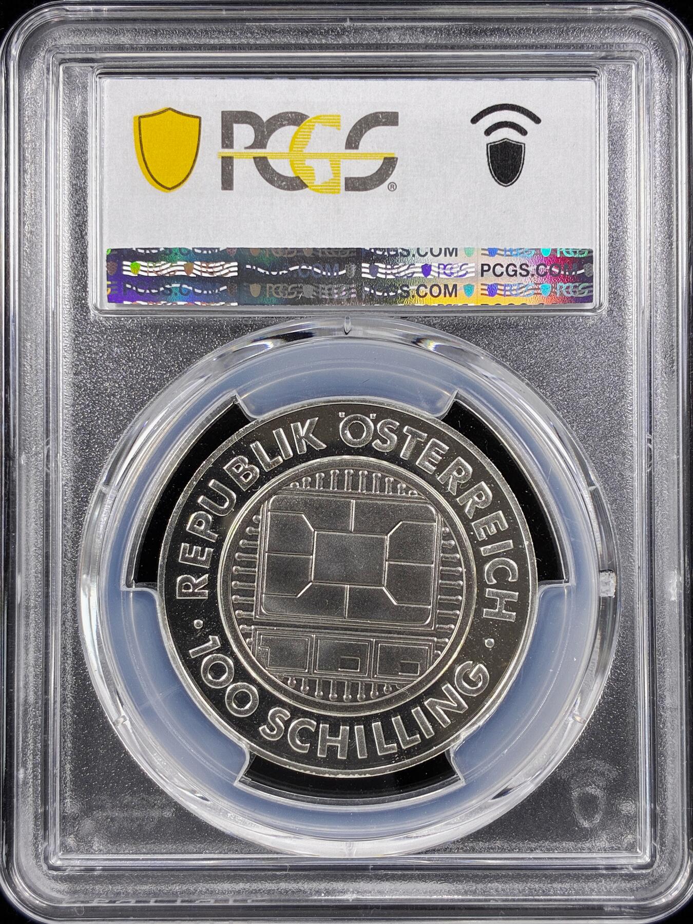 【雨安】【直播拍卖】【第0124期-评级币章】2026-01-17 周六 19:30 [评级现代] Austria 奥地利 100先令 2000年 千禧年 PCGS-PR68DCAM 精制币