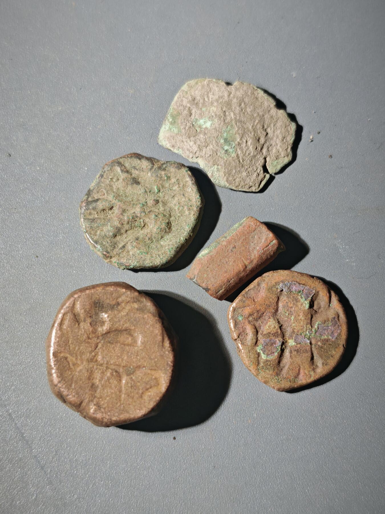 107期新疆红钱粟特钱币丝路钱币专场 B5丝路铜币一组