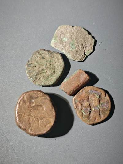 107期新疆红钱粟特钱币丝路钱币专场 - B5丝路铜币一组