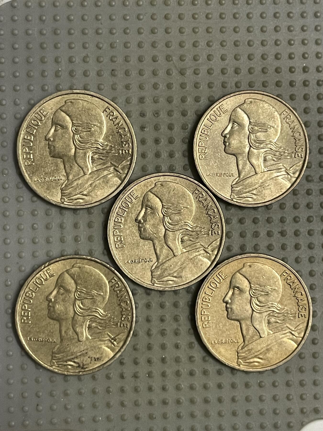 2026年第12场各国散币拍卖（总第162场）16.17两天外出，18号可以发货 法国5生丁5枚