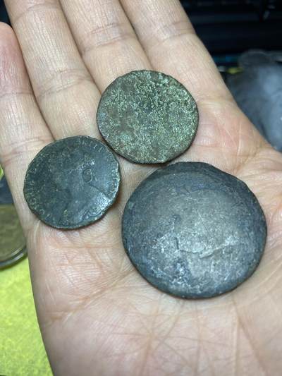 2026年第八场(总第一百七十七场）外国好品散币场(免佣金) - 大尺寸差品老铜币3枚